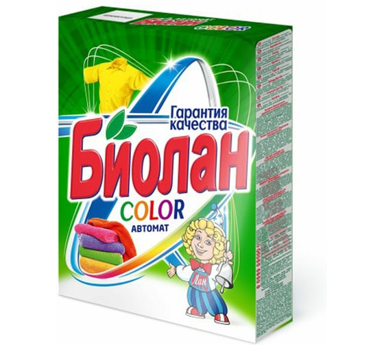 Изображение товара Стиральный порошок БИОЛАН автомат Color, 350г ш/к 13623 608510