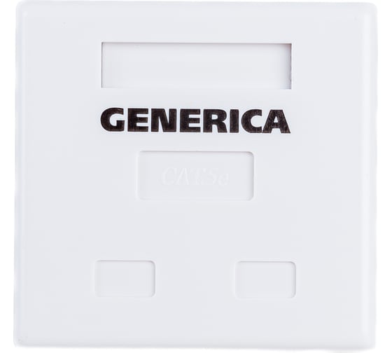 Изображение товара Информационная розетка GENERICA RJ45 кат.5е FTP 2 порта настенная CS2-1C5EF-22-G