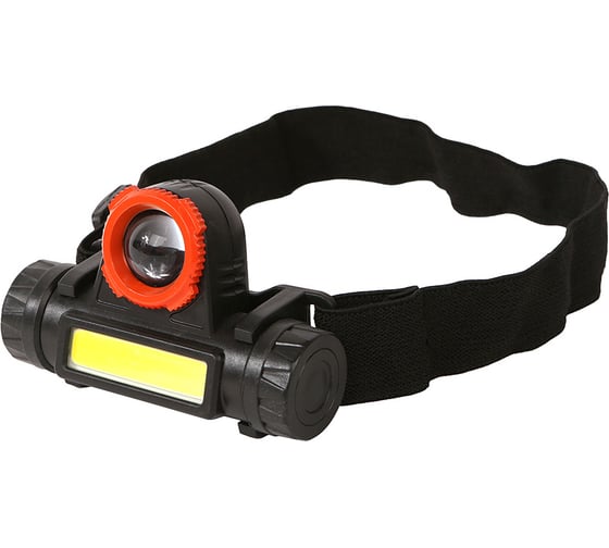 Изображение товара Налобный аккумуляторный фонарь Sturm COB и XPE светодиоды, функция зум, 140лм 4052-01-140