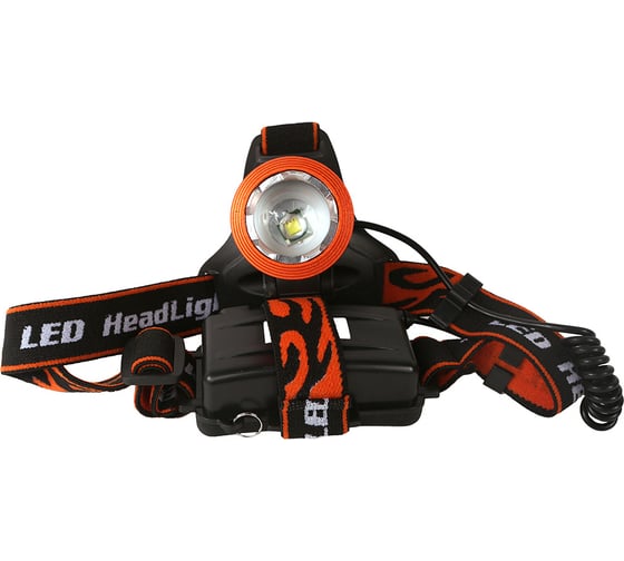 Изображение товара Налобный аккумуляторный фонарь Sturm T6 светодиод, функция зум, 3 режима, 200лм 4052-02-200