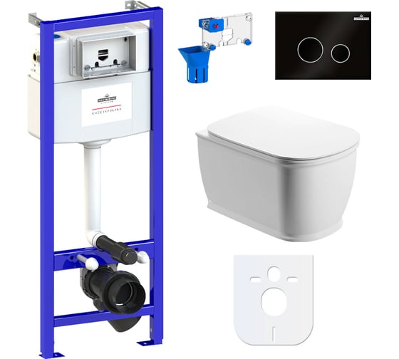 Изображение товара Комплект: инсталляция с унитазом Lavinia Boho Bell Pro Rimless 7 в 1 87040048