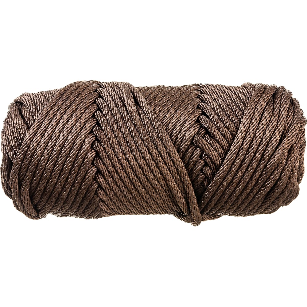 Декоративный шнур truEnergy шнур для вязания 100% полиэфир 1мм 200м 75±10гр 09 кофе