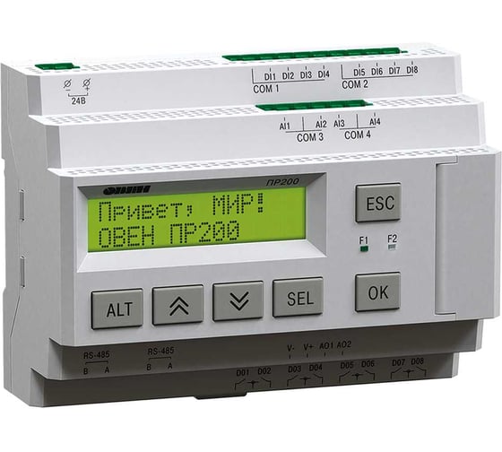 Изображение товара Программируемое реле ОВЕН ПР200-220.2.1.0 Z-00091241