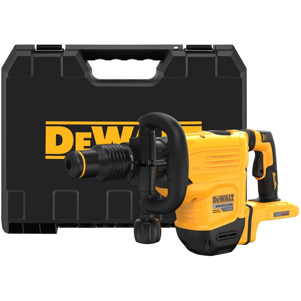 Аккумуляторный отбойный молоток Dewalt DCH832N, 54 В, 10.5 Дж, 2900 уд/мин, без АКБ и ЗУ, в кейсе DCH832N-XJ