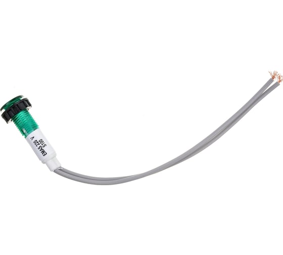 Изображение товара Сигнальная арматура Emas 10мм зеленая с неоновой лампой S100NY