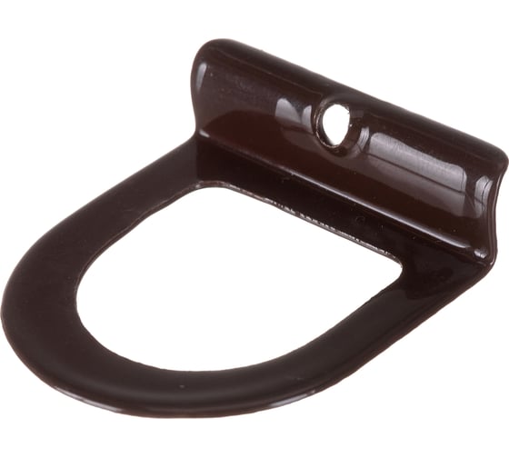 Изображение товара Металлическая ручка москитной сетки Левша коричневая, 2 шт. У1-0432.К