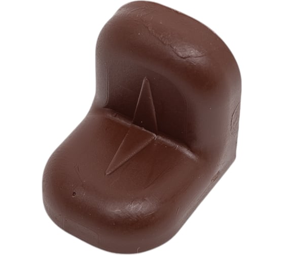 Изображение товара Крепежный стальной уголок Локри 20x20 мм, темная вишня, 4 шт. 10/100