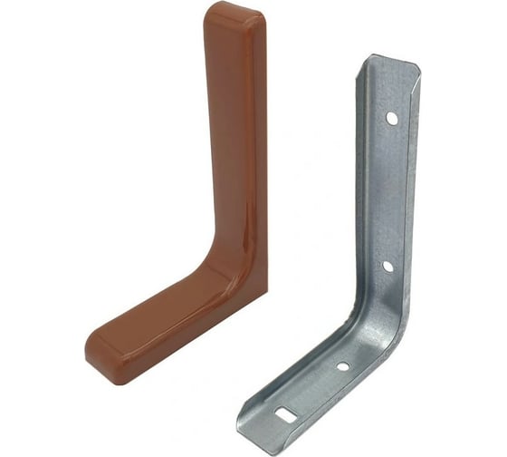 Изображение товара Угловая консоль Локри 237x143 мм, коричневая MOD2 237X143 BROWN SET 2PCS