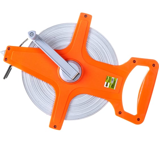 Изображение товара Геодезическая рулетка ON 100м x 12,5мм, фибергласовая лента, открытый корпус 05-02-100