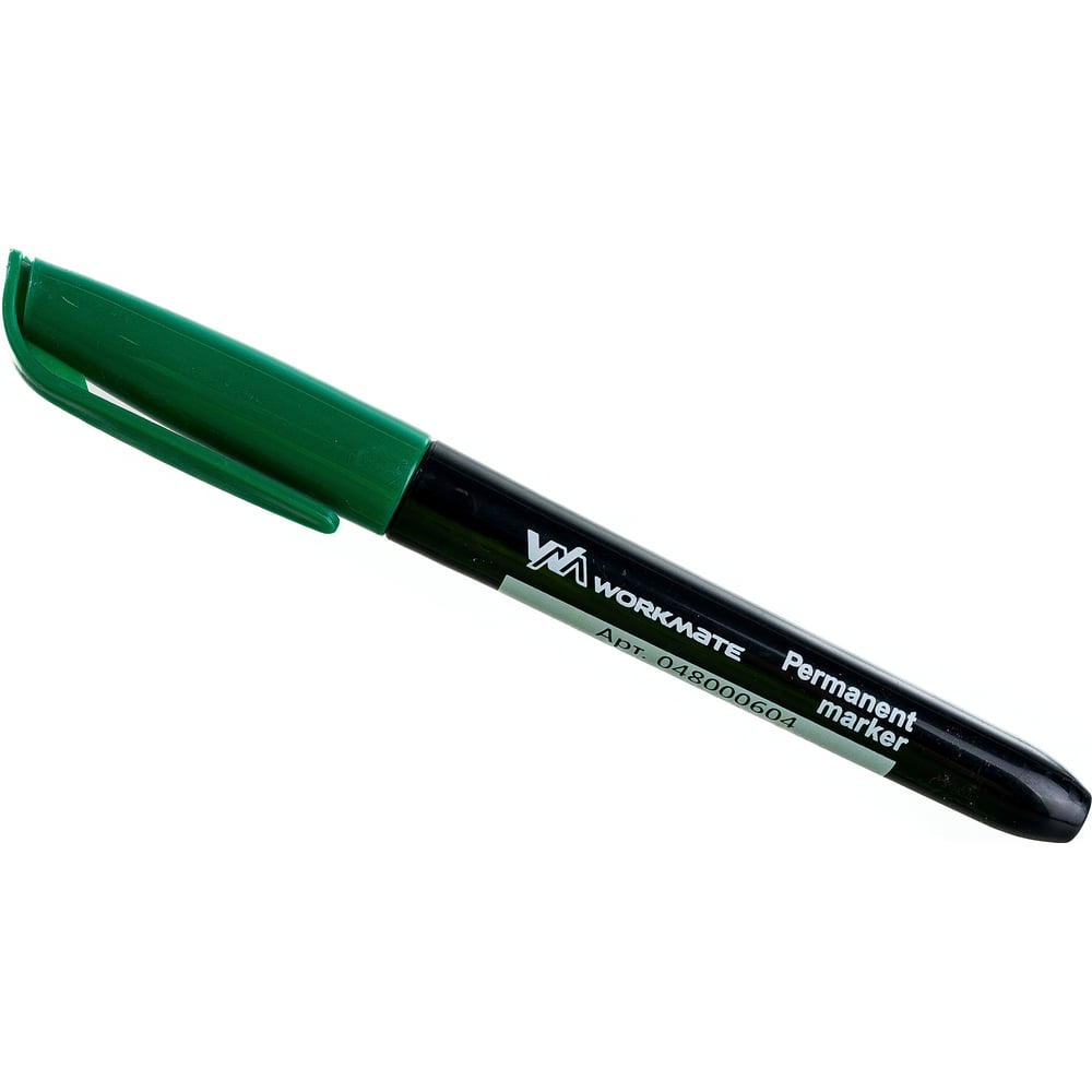 Перманентный маркер WORKMATE маркер перманентный uni 320f 1 0 3 0 мм наконечник пулевидный зеленый