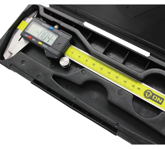 Изображение товара Электронный штангенциркуль ON 150 мм, шаг 0,01 мм, пластик кейс 05-05-215