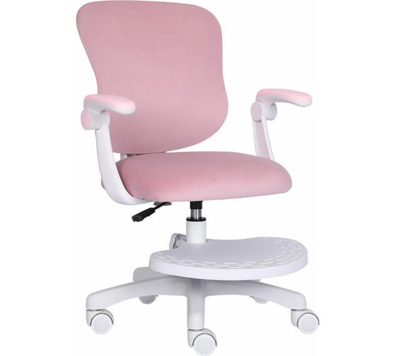 Изображение товара Кресло с подставкой для ног BRABIX Sky MG-206, велюр, розовое, 533154