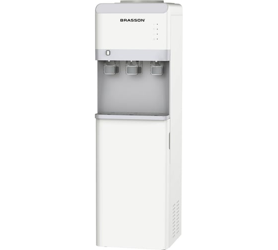 Изображение товара Кулер для воды BRASSON FSE-03WST, напольный, нагрев/охлаждение электронное, шкаф, 3 крана, белый, 455430