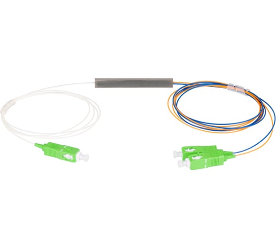Изображение товара Планарный сплиттер NIKOMAX 1x2, одномодовый, G.657.A1, SC/APC, 0.9 мм NMF-SPP1X2A1-SCA-M