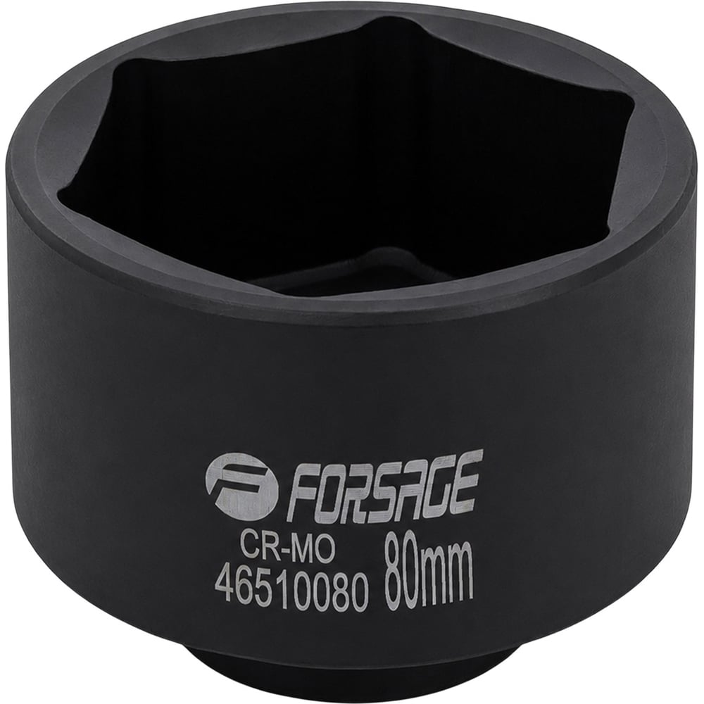 Изображение товара Головка ударная Forsage 3/4" 80 мм для тяжелых работ с креплением квадрат Изображение товара Головка ударная Forsage 3/4" 80 мм для тяжелых работ с креплением квадрат