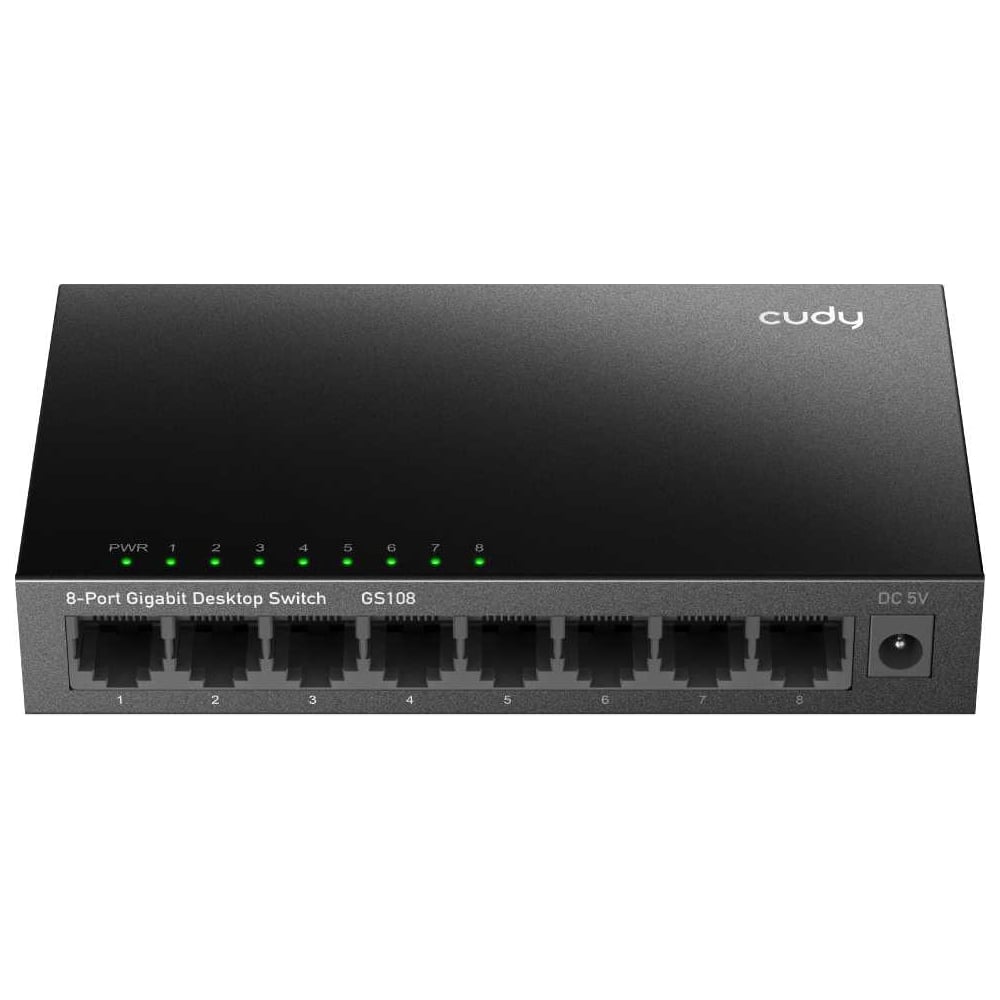 Изображение товара Коммутатор Cudy GS108 в металлическом корпусе с 8 гигабитными портами 10000148972 Изображение товара Коммутатор Cudy GS108 в металлическом корпусе с 8 гигабитными портами 10000148972