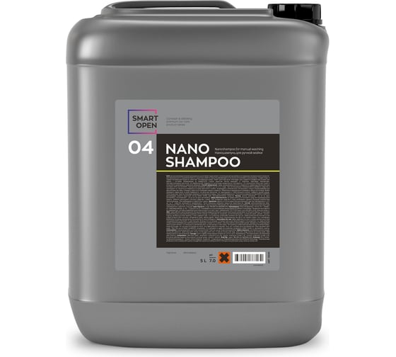 Изображение товара Автошампунь для ручной мойки / наношампунь 04 NANO SHAMPOO, 5 л Smart Open 15045