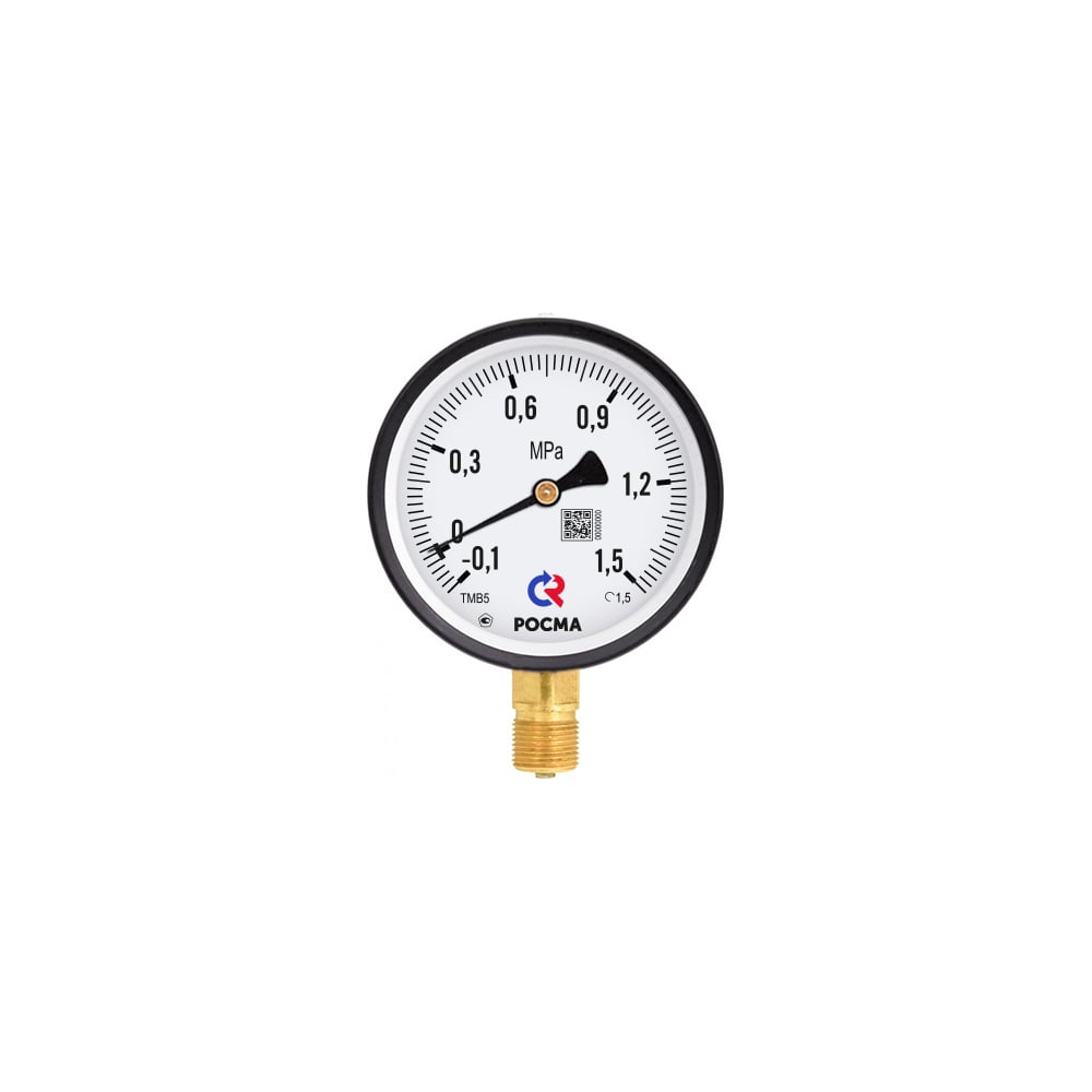 Манометр общетехнический РОСМА 100мм, ТМ-510Р, диапазон 0-0,16MPa 00000040092