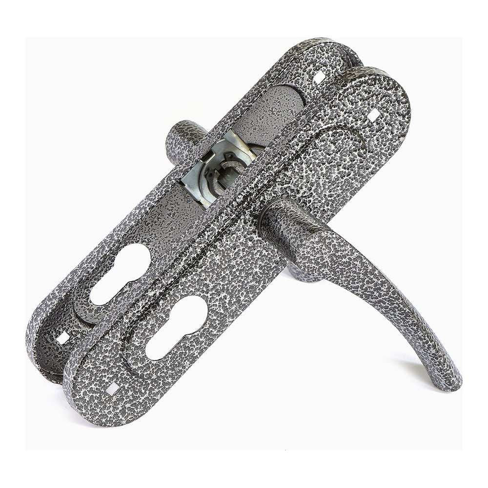 Изображение товара Ручка на планке ПТИМАШ 0623 м/о 55 мм серебристая для межкомнатных и входных дверей