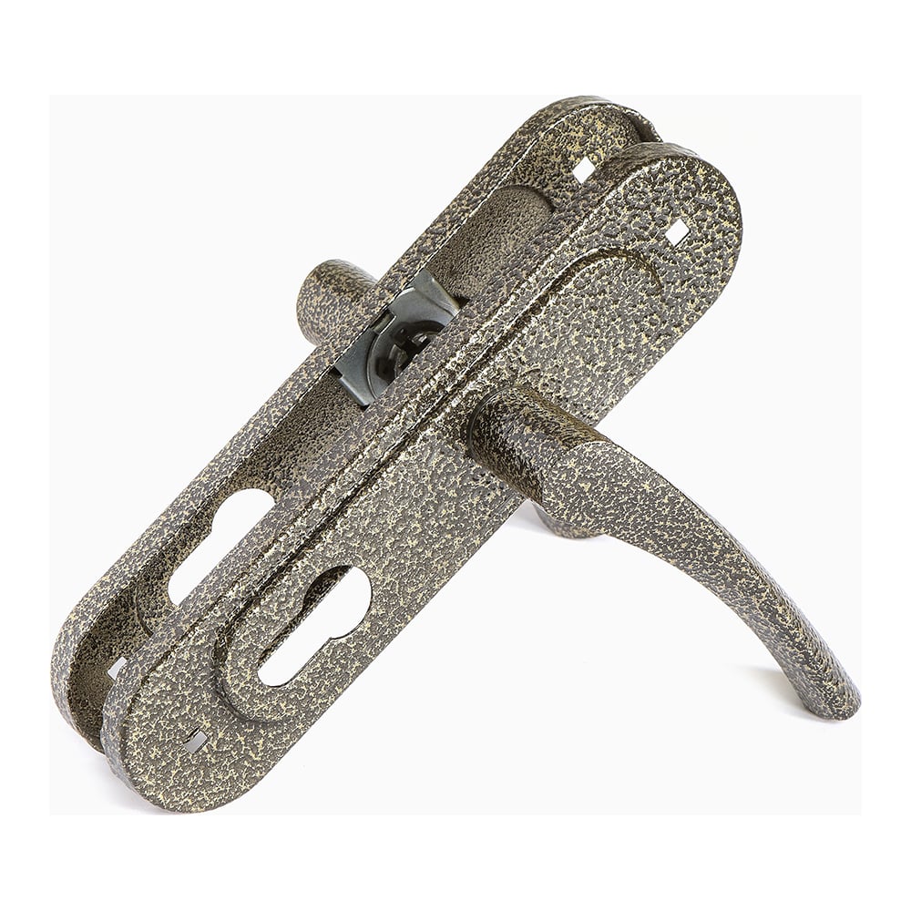 Изображение товара Ручка на планке ПТИМАШ 0623, бронза, 55 мм, межкомнатная дверь