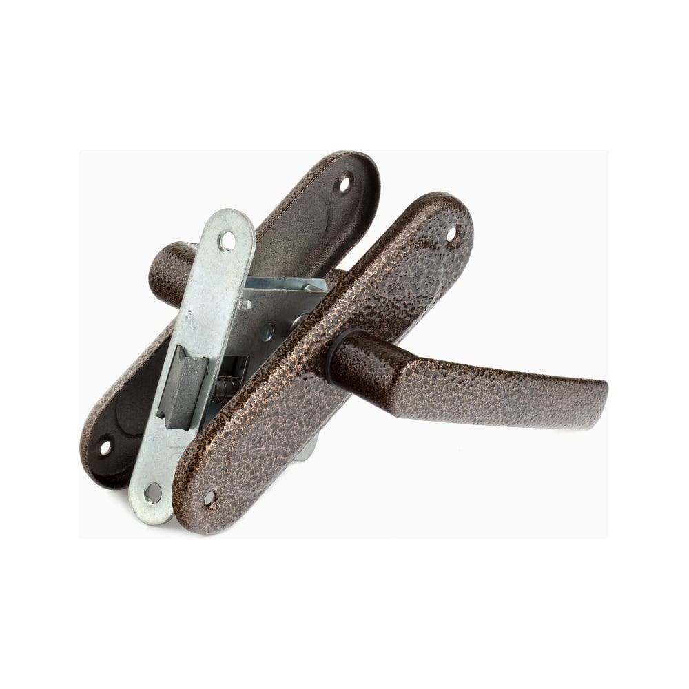 Изображение товара Защелка ПТИМАШ ЗЩ 1-45 старая медь для межкомнатных дверей