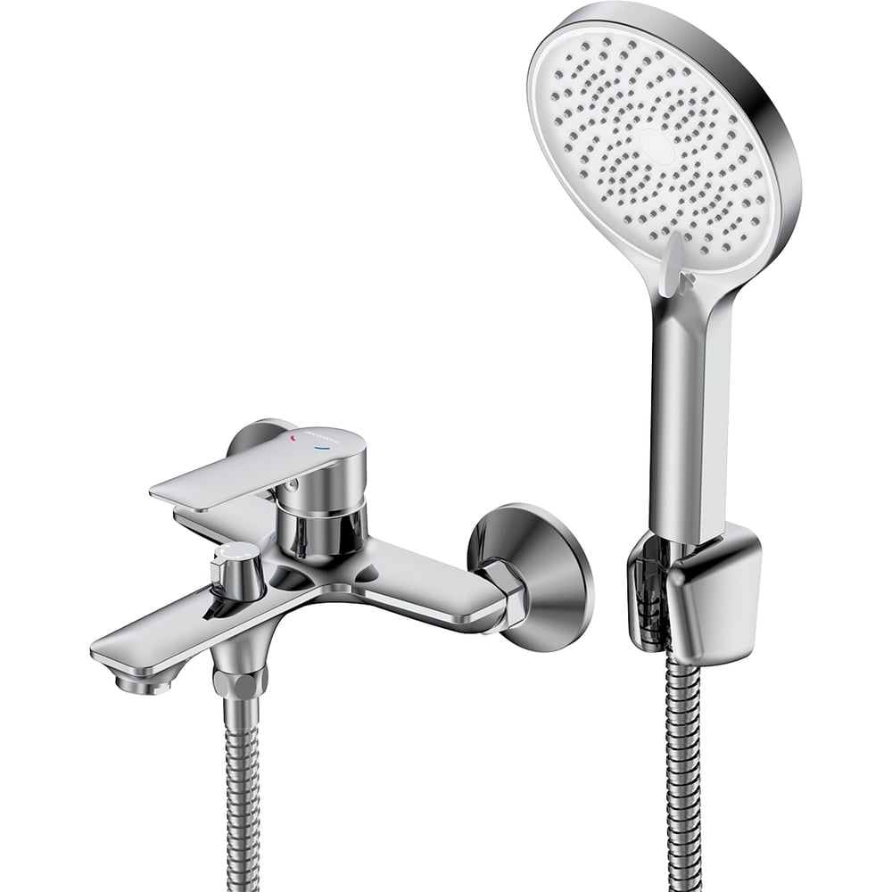 Смеситель одноручный для ванны DECOROOM с коротким изливом, хром DR28036