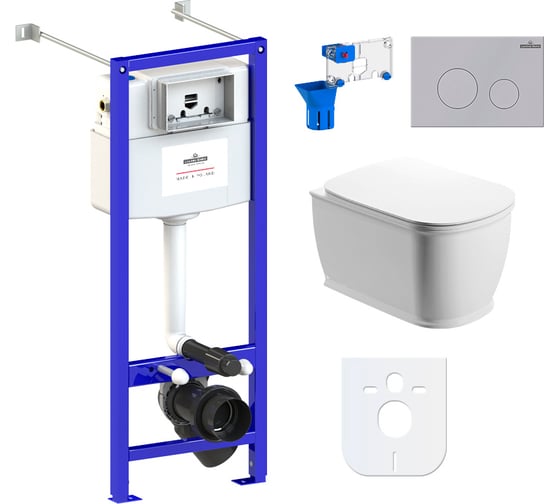 Изображение товара Комплект: инсталляция с унитазом Lavinia Boho Bell Pro Rimless 7 в 1 87050127