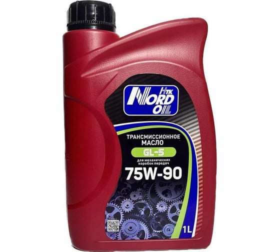 Изображение товара Трансмиссионное масло NORD OIL GL-5 75W-90 1л NRT012