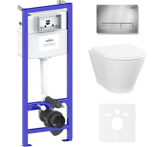 Изображение товара Инсталляция с подвесным унитазом комплект 6 в 1 Lavinia Boho Elegant Rimless 87561060