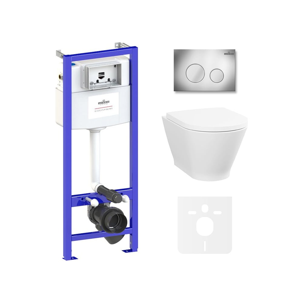 Изображение товара Инсталляция с подвесным унитазом 6 в 1 Lavinia Boho Elegant Rimless