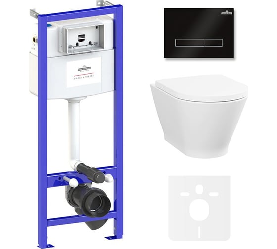 Изображение товара Инсталляция с подвесным унитазом комплект 6 в 1 Lavinia Boho Elegant Rimless 87561068