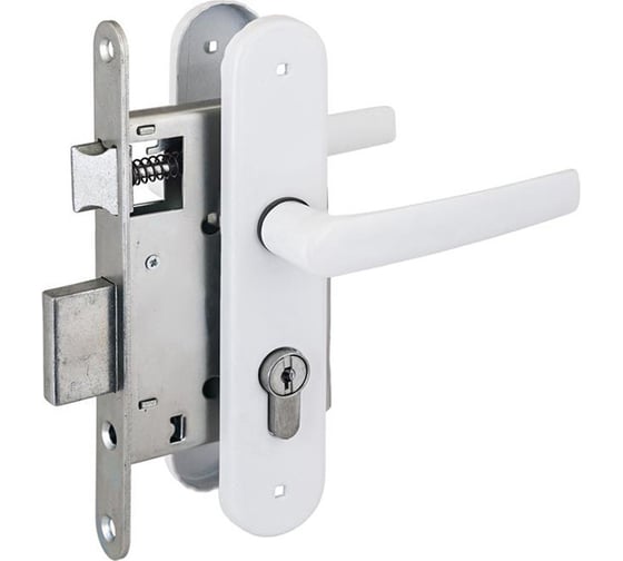 Изображение товара Врезной замок ПТИМАШ ЗВ4-3.08 ЗВ4-1.55 белый А1432