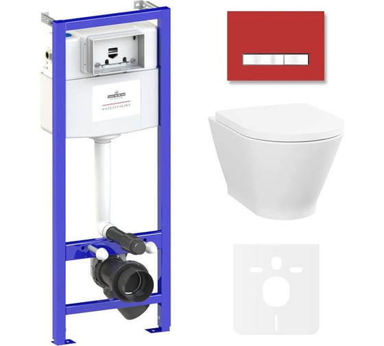 Изображение товара Инсталляция с подвесным унитазом комплект 6 в 1 Lavinia Boho Elegant Rimless 87561072