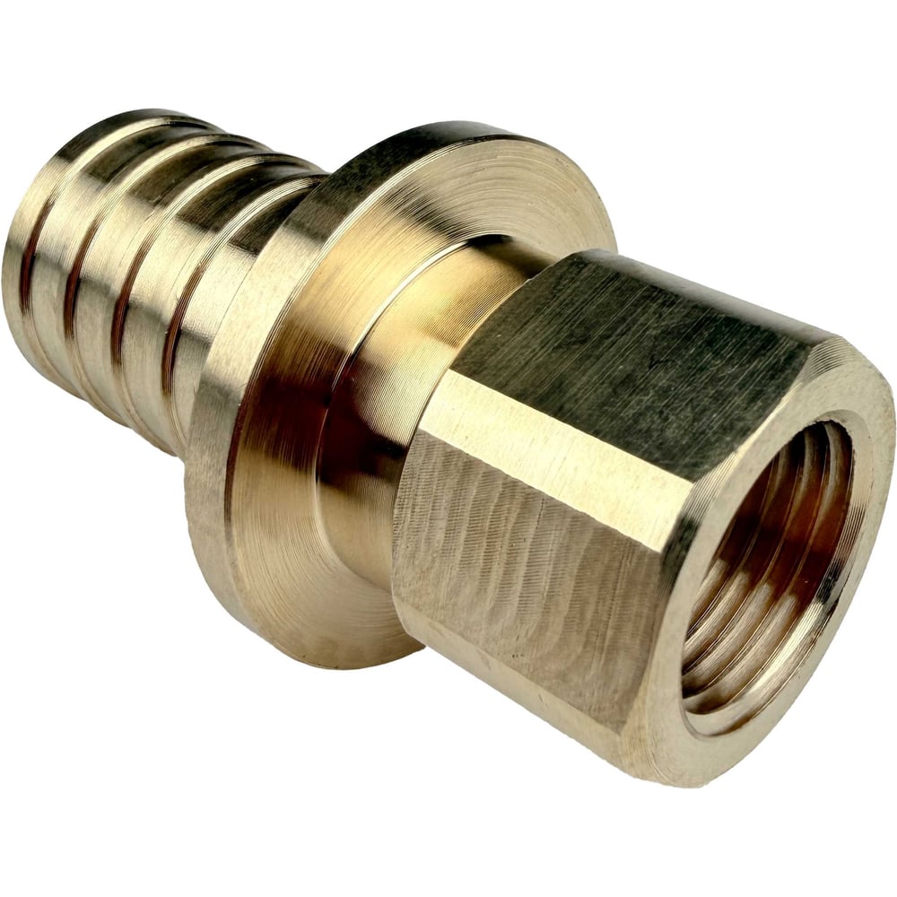 Муфта для PE-X/PE-RT труб РОС аксиальная латунь Дн 32х1/2 ВР (130-1248) R0345093
