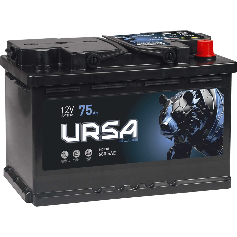 Изображение товара Аккумуляторная батарея URSA Blue 75Ah R+ UU750 Изображение товара Аккумуляторная батарея URSA Blue 75Ah R+ UU750