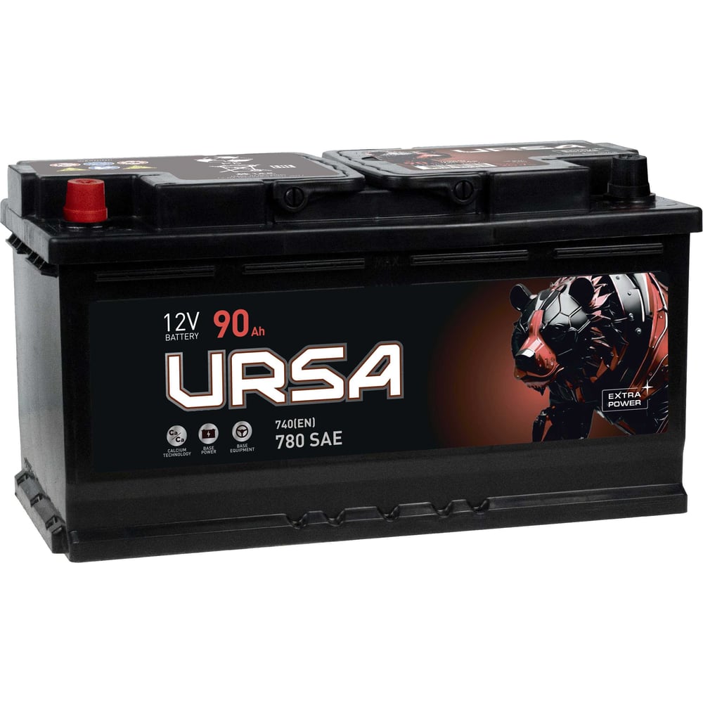 Изображение товара Аккумулятор URSA Extra Power 90Ah L+ для авто с высокой надежностью Изображение товара Аккумулятор URSA Extra Power 90Ah L+ для авто с высокой надежностью