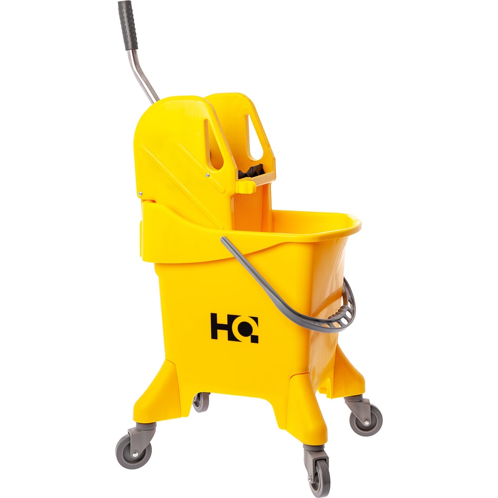 Изображение товара Одноведерная тележка HQ profiline с универсальным отжимом желтая 31 л