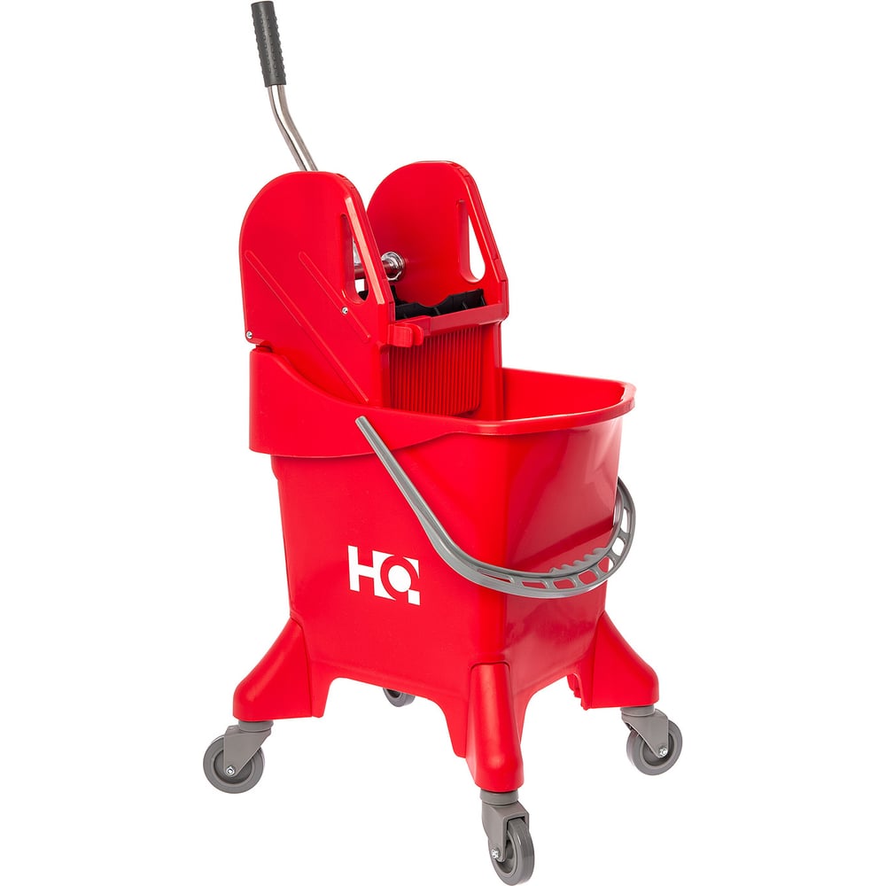 Изображение товара Одноведерная тележка HQ profiline с универсальным отжимом 31 л красная