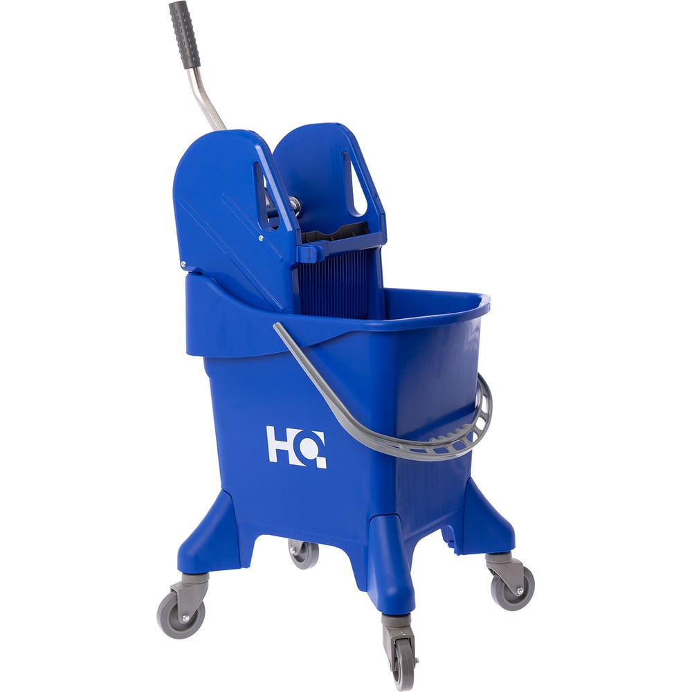 Изображение товара Одноведерная тележка HQ profiline с универсальным отжимом синяя 31 л