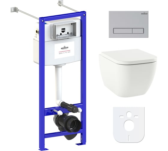 Изображение товара Комплект: инсталляция с унитазом Lavinia Boho One Compacto 6 в 1 77050147