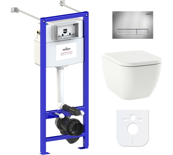Изображение товара Комплект: инсталляция с унитазом Lavinia Boho One 6 в 1 Rimless 77050158