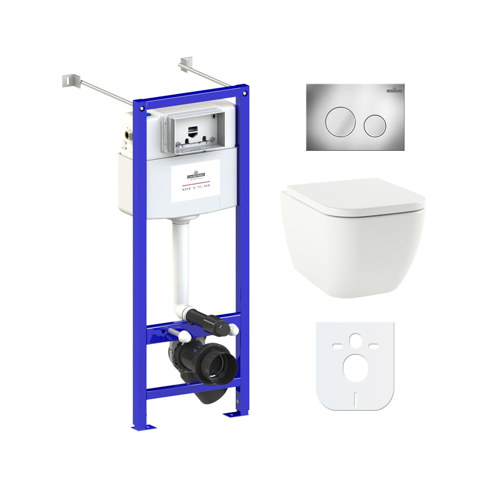 Изображение товара Комплект инсталляции с унитазом Lavinia Boho One 6 в 1 Rimless