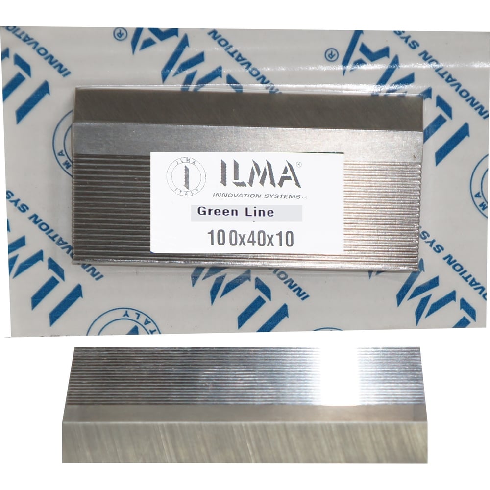 Изображение товара Нож бланкетный с насечкой ILMA HSS 100х40х8 GREEN LINE HGL100408 пр Изображение товара Нож бланкетный с насечкой ILMA HSS 100х40х8 GREEN LINE HGL100408 пр