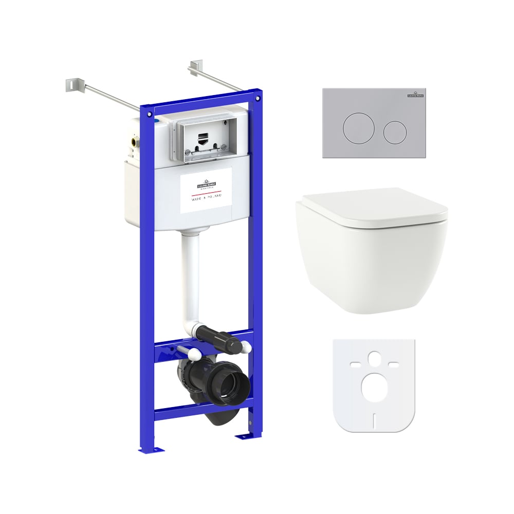 Изображение товара Комплект инсталляции с унитазом Lavinia Boho One 6 в 1 Rimless современный стиль