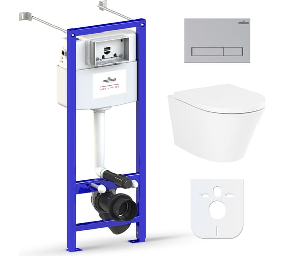 Изображение товара Комплект: инсталляция с унитазом Lavinia Boho Biore Rimless 6 в 1 77050183