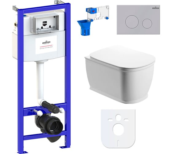 Изображение товара Комплект: инсталляция с унитазом Lavinia Boho Bell Pro Rimless 7 в 1 87040043