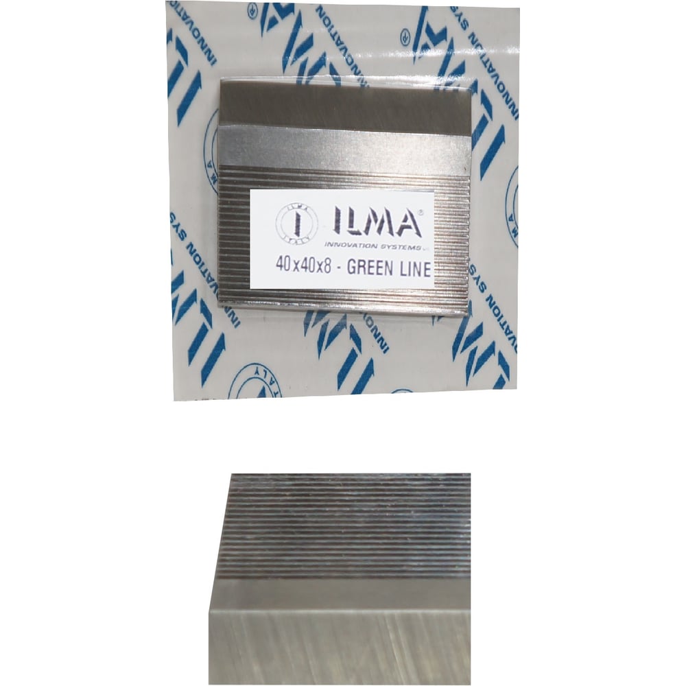 Нож бланкетный с насечкой HSS 40х40х8 GREEN LINE ILMA HGL40408 пр
