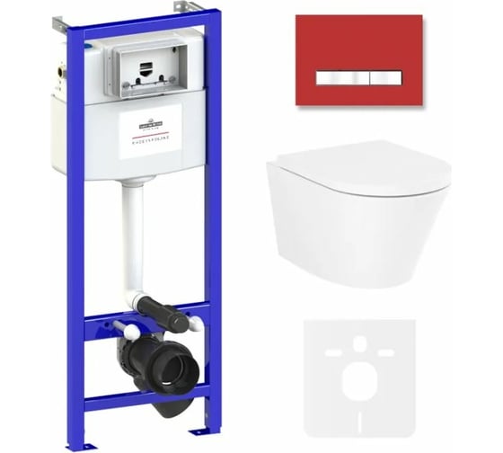 Изображение товара Комплект: инсталляция с унитазом Lavinia Boho Biore Rimless 6 в 1 75110172