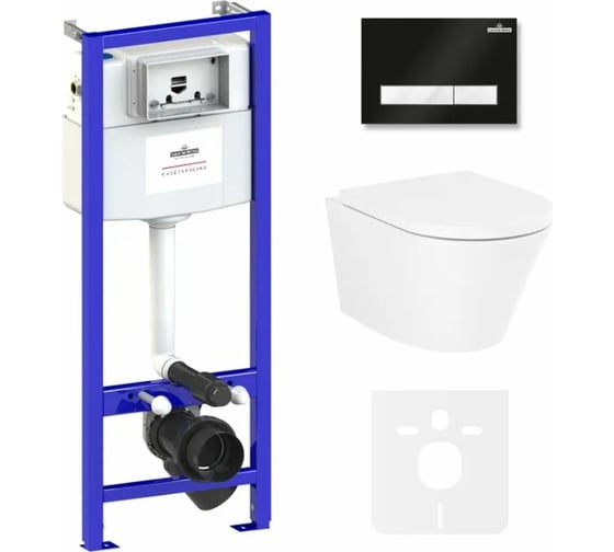 Изображение товара Комплект: инсталляция с унитазом Lavinia Boho Biore Rimless 6 в 1 75110174