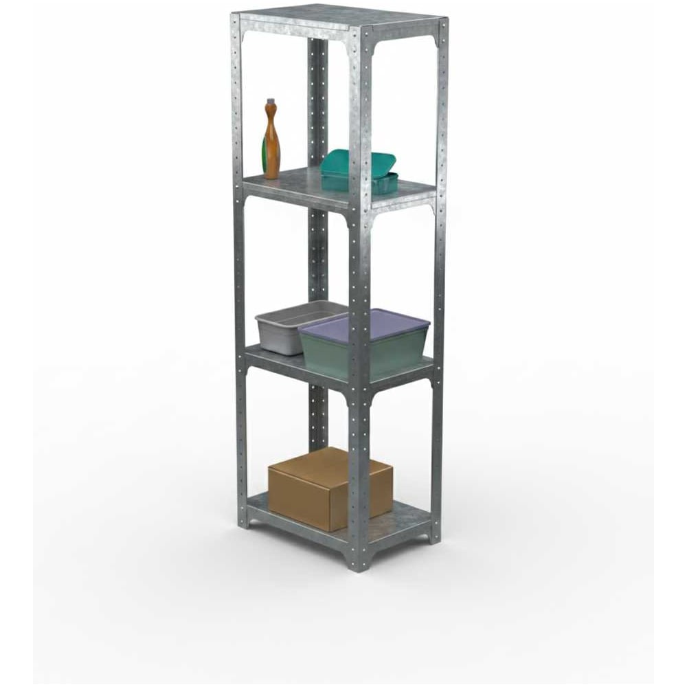 Стеллаж ООО Металекс Metalex Kit Comfort 2000х400х500, 4-е полки, оцинкованный 401376